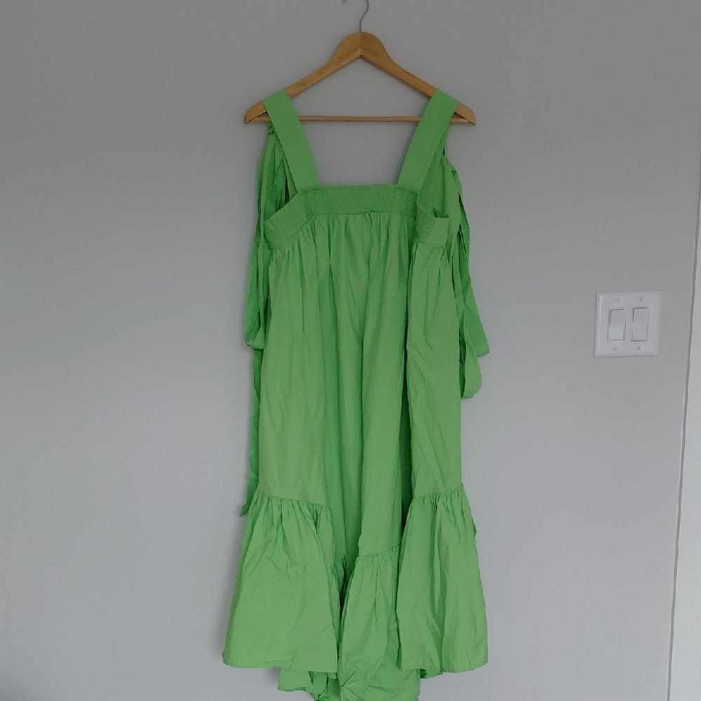 Christopher John Rogers X Target Vibrant Green High Low Dress - Picture 3 of 6